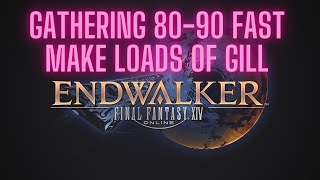 FFXIV Endwalker  Leveling Gatherers 8090 Fast Less than 3 hours [upl. by Hellah]