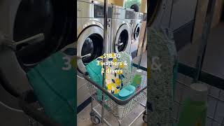 1850 for 3 washers amp 2 dryers best price in town laundrycoin laundry laundryroutine [upl. by Oettam]