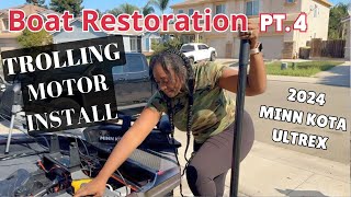 Bass Boat Restore Build amp Makeover on my 3K Find  Install 2024 Minn Kota Ultrex  Old Boat Mods [upl. by Ellenoj]