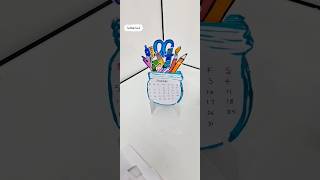 📆🤩Calendar desk decorകലണ്ടർ ഡെസ്ക് decor📆🤩🫰Simple paper craft2025calendarcutediy [upl. by Lalage140]