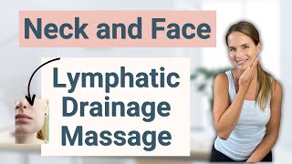 Lymphatic Drainage Massage for Face Head amp Neck Swelling or Lymphedema  By a Lymphedema Therapist [upl. by Enala]