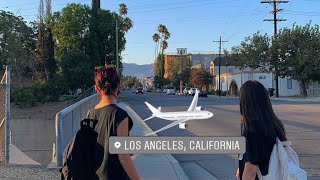 LOS ANGELES JARRIVE  vlog départ étudiant déchange [upl. by Tamah]