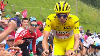 TOUR DE FRANCE 2024  Le tournant du Tour  Le moment où Pogacar a lâché Vingegaard au Pla dAdet [upl. by Ivanna]