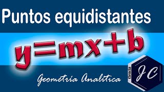 Cómo obtener una coordenada equidistante dados dos puntos [upl. by Redman]