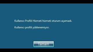 Windows Kullanıcı Profili Yüklenemedi Hatası  ÇÖZÜMÜ [upl. by Norreht719]