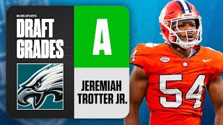 2024 NFL Draft Grades Eagles select Jeremiah Trotter Jr No 155 Overall  CBS Sports [upl. by Kare323]