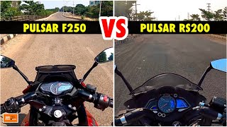 Bajaj Pulsar F 250 VS Pulsar RS 200  Honest amp Detailed Comparision [upl. by Rilda]