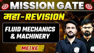 Fluid Mechanics amp Machinery One Shot  Maha Revision  ME  XE  GATE 2024 Preparation [upl. by Jessabell243]