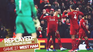 REPLAYED Liverpool 32 West Ham  Reds edge exciting back and forth clash [upl. by Tilden108]