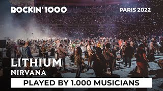 Lithium  Nirvana played by 1000 musicians  Rockin1000 [upl. by Oppen743]