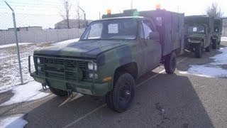 1986 Chevy M1031 Truck Mounted Contact Maintenance Shop Set on GovLiquidationcom [upl. by Donovan]