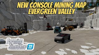 NEW Console Mining MAP Evergreen Valley  Farming Simulator 22 fs22 farmingsimulator22 simulator [upl. by Irrej]