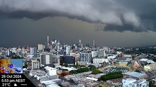 Brisbane Weather 28 Oct 2024 Time Lapse [upl. by Leahcimnaes294]