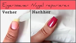 SOS  Eingerissener Nagel reparieren [upl. by Assilev]