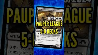 UNDEFEATED MTG Pauper League Decklists 20240929 davidroyale pauper paupermtg [upl. by Aipotu781]