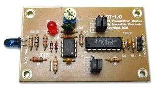 HOLTEK HT12E amp HT12D with 38kHz IR remote using NE555 [upl. by Ecnav779]