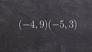 Applying the distance formula to find the distance between two points [upl. by Corneille]