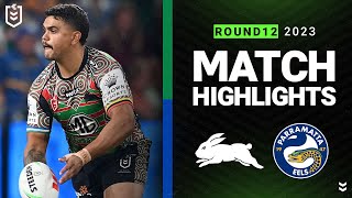 NRL 2023  South Sydney Rabbitohs v Parramatta Eels  Match Highlights [upl. by Nanette]