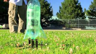 Awesome homemade AIR POWERED bottle rocket [upl. by Boniface]