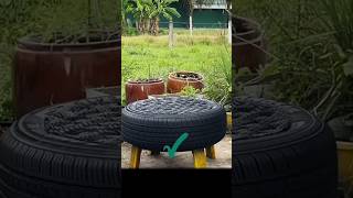 quotDIY Tire Chair  how to make tyre seat Used tyre use [upl. by Salinas]