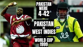 Shoaib Akhtar Super Fast amp Wasim Akrams Top Batting  Chanderpaul Fights Back WC 1999  Pak vs WI [upl. by Nyltac]