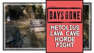 Days Gone Metolius Lava Cave Horde Fight [upl. by Salaidh]