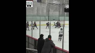 Branson Brown throws on the brakes and they fly right by 😎 hockey sports goals topgun [upl. by Klayman]