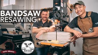 How to Setup and Resaw on the Bandsaw with WobyDesign [upl. by Adnilak]