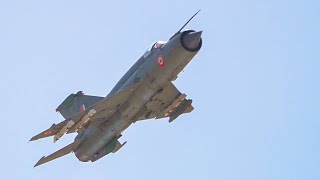 Indian Air Force MiG21 LOW LEVEL PASS [upl. by Enaujed417]