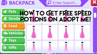 How To Get Free Speed Potions On Adopt Me [upl. by Janina]