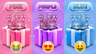 Choose Your Gift Pink Purple or Blue 💗💜💙 How Lucky Are You 😱 Quiz Shiba [upl. by Danika603]