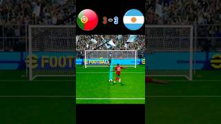 Portugal vs Argentina  FINAL  Penalty shoot  fifa world cup 2026  realistic pes gaming👍shorts [upl. by Eirehc]