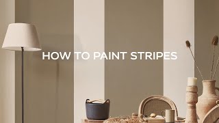 How to paint stripes  DIY Painted stripes [upl. by Ruphina]