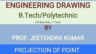 Projection of Point QN2  Engineering DrawingReal Manual Drawing on Sheet [upl. by Chevalier416]