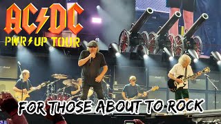 ACDC  FOR THOSE ABOUT TO ROCK  Gelsenkirchen 17052024 quotPOWER UPquotTour [upl. by Akialam]