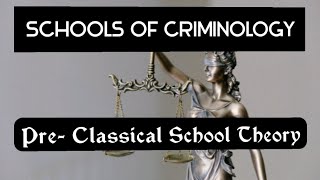 Pre Classical School  Demonological Theory  Schools Of criminology Lecture Hindi [upl. by Ardnuassac199]