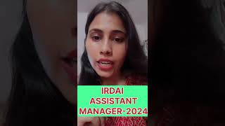 IRDAI ASSISTANT MANAGER2024 [upl. by Coady]