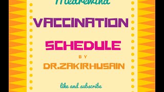 Vaccination schedule India [upl. by Batsheva]