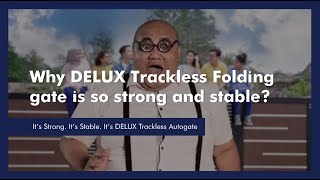 Why DELUX trackless folding gate is so strong and stable [upl. by Kaden]