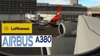 X PLANE 10  PilotsEYE AIRBUS A380 LUFTHANSA [upl. by Ire937]