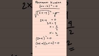 Pemfaktoran persamaan kuadrat 5 kalkulus pemfaktoran persamaankuadrat [upl. by Yekcim]