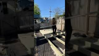 How to Build a Ground Level Deck DIY Floating Deck [upl. by Aiouqahs216]