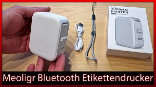 🖨️ Meoligr WP9523A Etikettendrucker Bluetooth Etikettiergerät Mini  Unboxing  Test  Review [upl. by Adeys]