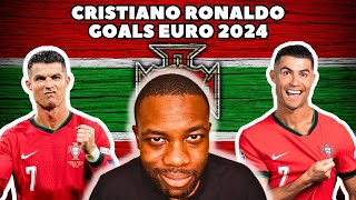 Reacting to every goal Ronaldo has scored at EURO 2024 [upl. by Ikoek]