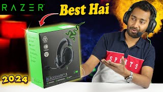 Razer Blackshark V2 X Gaming Headset Detail Review in Hindi  Best Gaming Headphones in 2024 [upl. by Aryc]