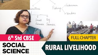 Rural livelihood full lesson  Social studies  Class 6  CBSE Syllabus [upl. by Dorinda]