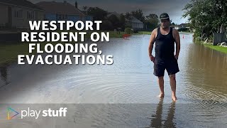 West Coast floods Westport resident on flooding evacuations  Stuffconz [upl. by Laeno29]