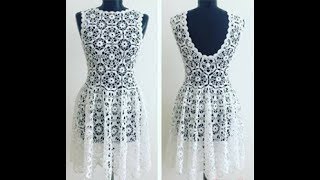 vestido crochet boda primavera how to subtittles in several lenguage [upl. by Nrevel]