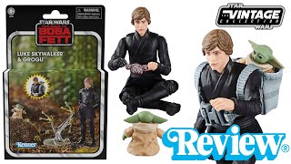 Star Wars The Vintage Collection Luke Skywalker amp Grogu Deluxe Set [upl. by Hyacinthie821]