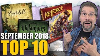 Top 10 hottest board games September 2018 [upl. by Lonni]